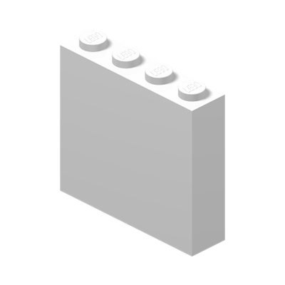 BRICK 1X4X3 · LEGO 6256922 (réf. BrickLink 49311) · White (réf. BrickLink White)