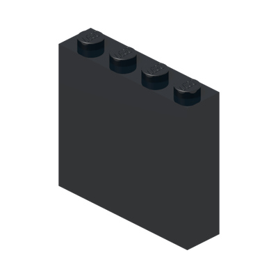 BRICK 1X4X3 · Black (réf. BrickLink Black)