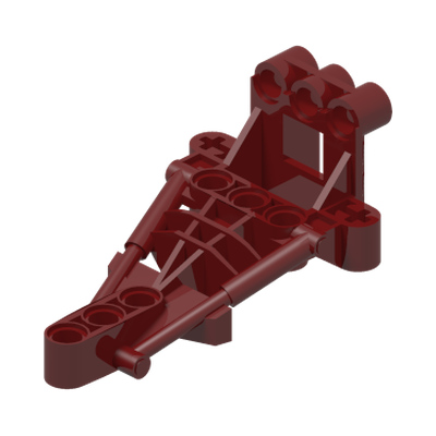 Bionicle Toa Hordika Torso · Réf. BrickLink 50925 · Couleur BrickLink : Dark Red