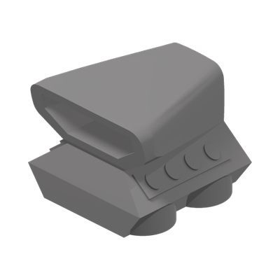 MOTOR 2X2X1 1/3 · Silver Metallic (réf. BrickLink Flat Silver)