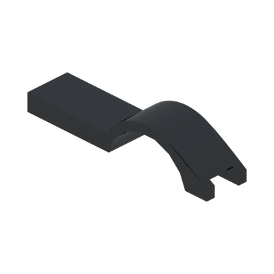 Vehicle, Mudguard 1 x 4 1/2 · Couleur BrickLink : Black