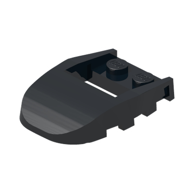 Wedge 4 x 3 Cut Back with Cutout, 2 Studs · LEGO 4248537 (réf. BrickLink 50948) · Couleur BrickLink : Black