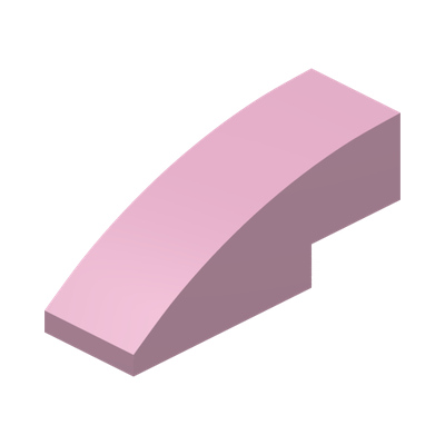 BRICK W/BOW 1/3 · Light Purple (réf. BrickLink Bright Pink)