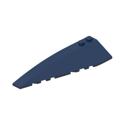 LEFT SHELL 3x10 · Earth Blue (réf. BrickLink Dark Blue)