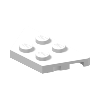 PLATE 2X4X18° · LEGO 4249506 (réf. BrickLink 51739) · White (réf. BrickLink White)