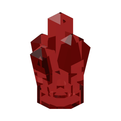 ROCK CRYSTAL, TRANSPARENT · Tr. Red (réf. BrickLink Trans-Red)