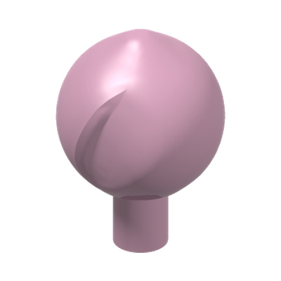 FRUIT, NO. 4 · LEGO 6489399 (réf. BrickLink 5234) · Light Purple (réf. BrickLink Bright Pink)