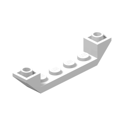 INVERTED ROOF TILE 6X1X1 · LEGO 4259937 (réf. BrickLink 52501) · White (réf. BrickLink White)