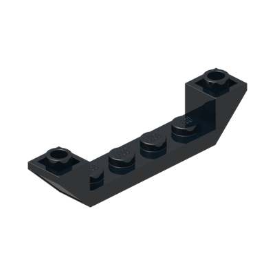 INVERTED ROOF TILE 6X1X1 · Black (réf. BrickLink Black)