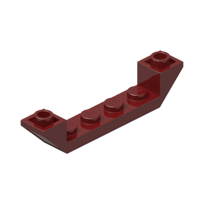 Slope, Inverted 45 6 x 1 Double with 1 x 4 Cutout · Couleur BrickLink : Dark Red