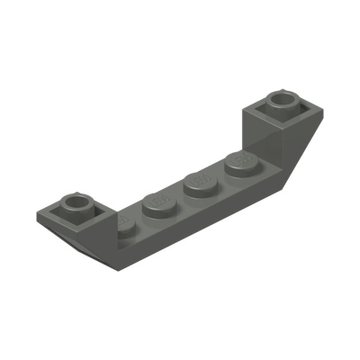 INVERTED ROOF TILE 6X1X1 · Dark Stone Grey (réf. BrickLink Dark Bluish Gray)
