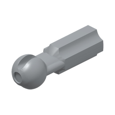 CARDAN BALL W/ CROSS HOLE, NO. 2 · LEGO 6262968 (réf. BrickLink 52731) · Medium Stone Grey (réf. BrickLink Light Bluish Gray)