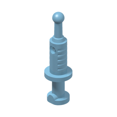 INJECTION SYRINGE · LEGO 6361949 (réf. BrickLink 53020) · Light Royal Blue (réf. BrickLink Bright Light Blue)