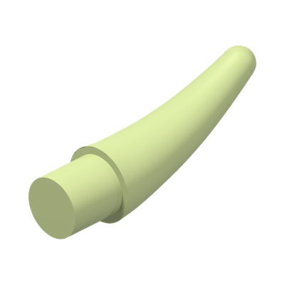 HORN W. SHAFT Ø 3.2 · Spring Yellowish Green (réf. BrickLink Yellowish Green)