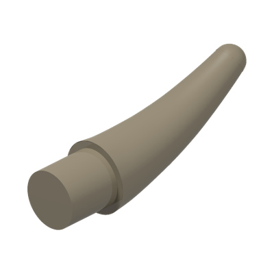 HORN W. SHAFT Ø 3.2 · Sand Yellow (réf. BrickLink Dark Tan)
