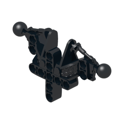 Bionicle Toa Inika Upper Torso / Shoulders Section · LEGO 4292590 (réf. BrickLink 53545) · Couleur BrickLink : Black
