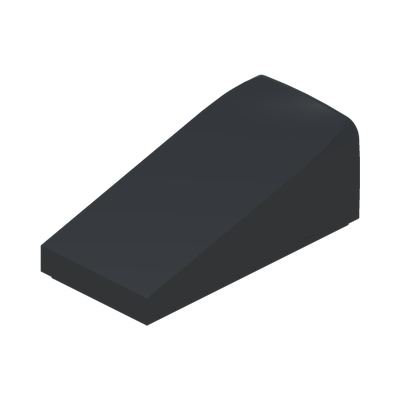 ROOF TILE 1X2X2/3 · Black (réf. BrickLink Black)