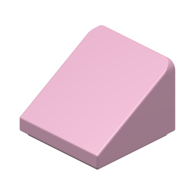 ROOF TILE 1X1X2/3, ABS · Light Purple (réf. BrickLink Bright Pink)