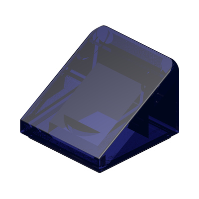 ROOF TILE 1X1X2/3 · Tr. Blue (réf. BrickLink Trans-Dark Blue)