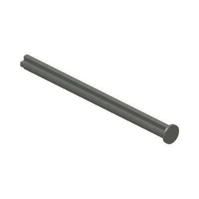 CROSS AXLE 8M WITH END STOP · LEGO 4499858 (réf. BrickLink 55013) · Dark Stone Grey (réf. BrickLink Dark Bluish Gray)