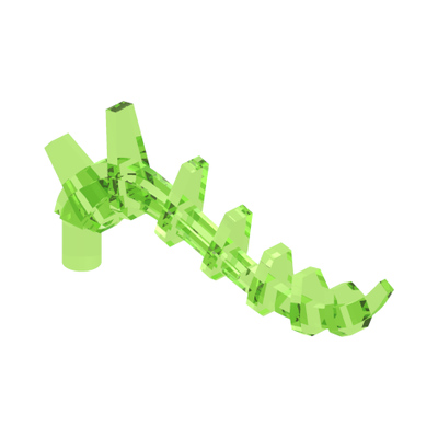 Plant Vine Seaweed / Appendage Spiked / Bionicle Spine - Flexible Rubber · LEGO 4578512 (réf. BrickLink 55236) · Couleur BrickLink : Glow In Dark Opaque
