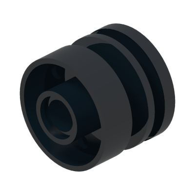 RIM WIDE 18X14 W. HOLE Ø4.8 · Black (réf. BrickLink Black)