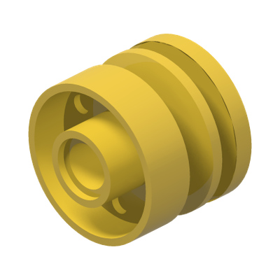 RIM WIDE 18x14 W. HOLE Ø4.8 · Bright Yellow (réf. BrickLink Yellow)