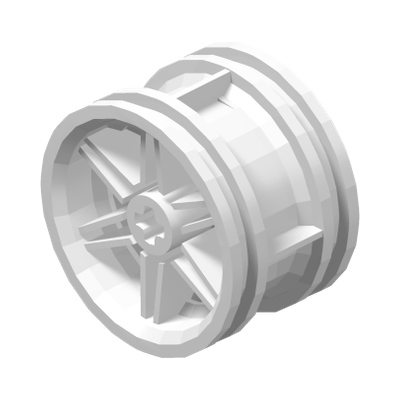 RIM WIDE W.CROSS 30x20 · LEGO 6151728 (réf. BrickLink 56145) · White (réf. BrickLink White)