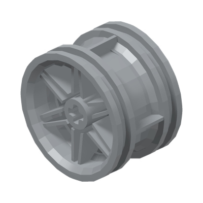 RIM WIDE W.CROSS 30/20 · Medium Stone Grey (réf. BrickLink Light Bluish Gray)