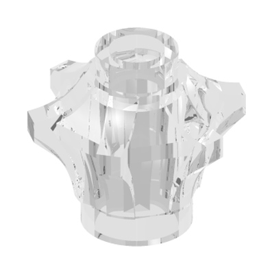 DESIGN BRICK 1X1X1, NO. 1 · LEGO 6555138 (réf. BrickLink 5686) · Transparent W/ Opalescence (réf. BrickLink Satin Trans-Clear)