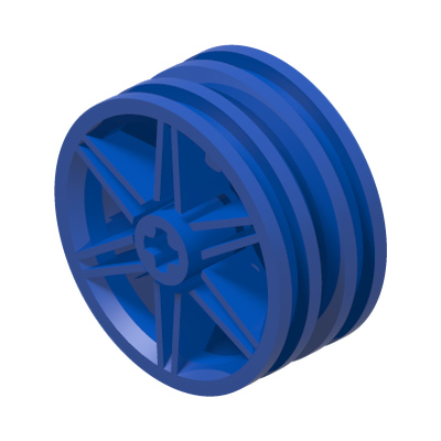 Wheel 30mm D. x 14mm · LEGO 6465332 (réf. BrickLink 56904) · Bright Blue (réf. BrickLink Blue)