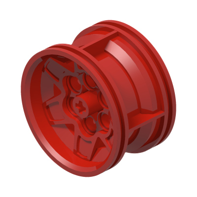 RIM WIDE 43,2X26 W 6 HOL.Ø 4.8 · LEGO 6451561 (réf. BrickLink 56908) · Bright Red (réf. BrickLink Red)