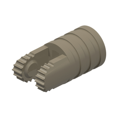 FRICTION FORK W/ CROSS HOLE · LEGO 6441240 (réf. BrickLink 57360) · Sand Yellow (réf. BrickLink Dark Tan)