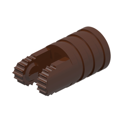 FRICTION FORK W/ CROSS HOLE · Reddish Brown (réf. BrickLink Reddish Brown)