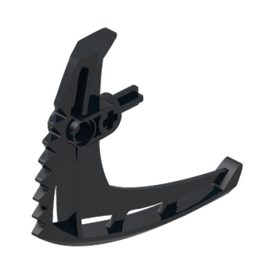 Bionicle Weapon Claw Blade Small · Réf. BrickLink 57528 · Couleur BrickLink : Black