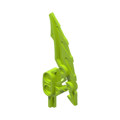 Bionicle Weapon Mahri Matoran Blade · Réf. BrickLink 57563 · Bright Yellowish Green (réf. BrickLink Lime)