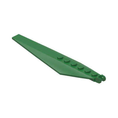 FLAP 3X12X2/3, W/ FORK · LEGO 6478100 (réf. BrickLink 57906) · Dark Green (réf. BrickLink Green)