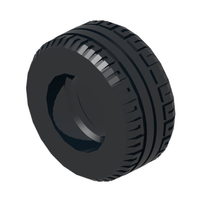Tyre Street Ø30.4 x 14 · LEGO 4550937 (réf. BrickLink 58090) · Black (réf. BrickLink Black)