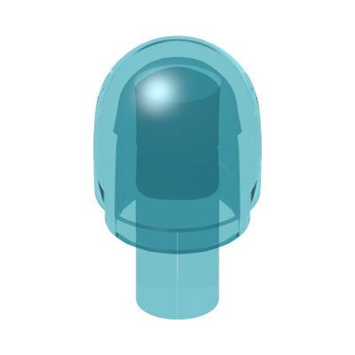 GLOBE W. 3.2 STICK · Tr. Light Blue (réf. BrickLink Trans-Light Blue)