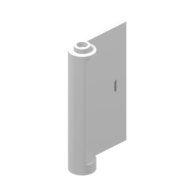RIGHT DOOR  W/KNOB HINGE 1X3X4 · LEGO 4506667 (réf. BrickLink 58380) · White (réf. BrickLink White)