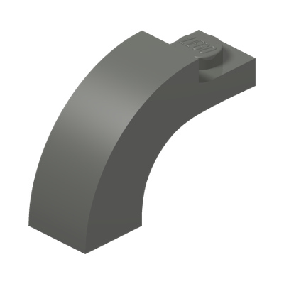 Arch 1 x 3 x 1 2/3 Curved Top · Couleur BrickLink : Dark Bluish Gray