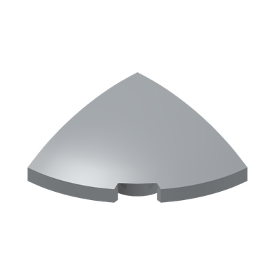 Slope, Curved 2 x 2 x 2/3 Corner Round · Réf. BrickLink 5852 · Couleur BrickLink : Light Bluish Gray