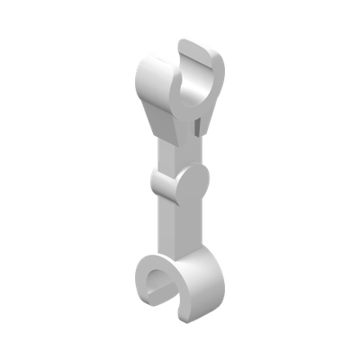 Arm Mechanical, Straight with Clips at 90 degrees (Vertical Grip)