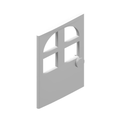 Door 1 x 6 x 6 FreeStyle · LEGO 623401 (réf. BrickLink 600) · Couleur BrickLink : White