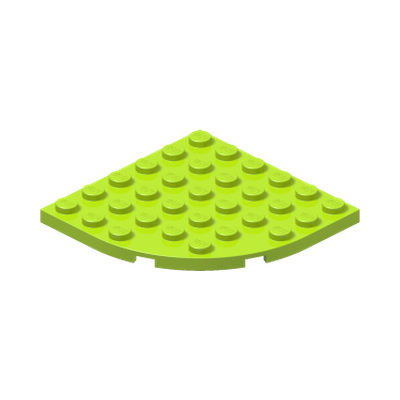 PLATE 6X6 W. BOW · Bright Yellowish Green (réf. BrickLink Lime)