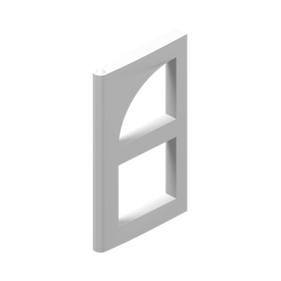 Pane for Window 2 x 6 x 6 FreeStyle · LEGO 623701 (réf. BrickLink 601) · Couleur BrickLink : White