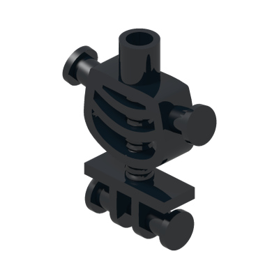 SKELETON BODY W SHAFT 3.2 · Black (réf. BrickLink Black)