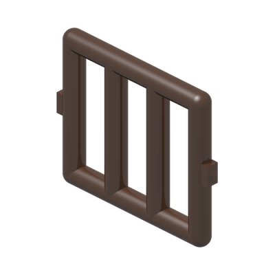 Bar 1 x 4 x 3 Window Grille