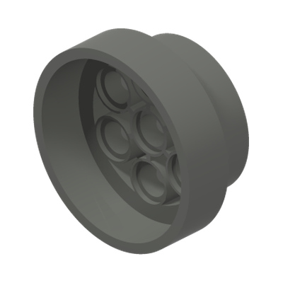 Turbine ø31,37 w.holes ø 4,85 · Dark Stone Grey (réf. BrickLink Dark Bluish Gray)