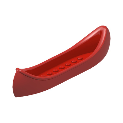 Boat, Canoe · LEGO 6054975 (réf. BrickLink 6021) · Couleur BrickLink : Red